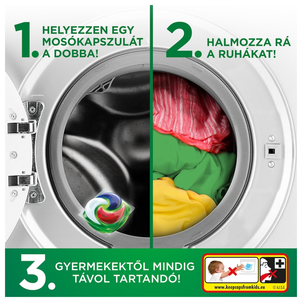 Ariel Allin1 PODS +Extra Folteltávolító Hatású Mosókapszula, 44 Mosáshoz  1. kép