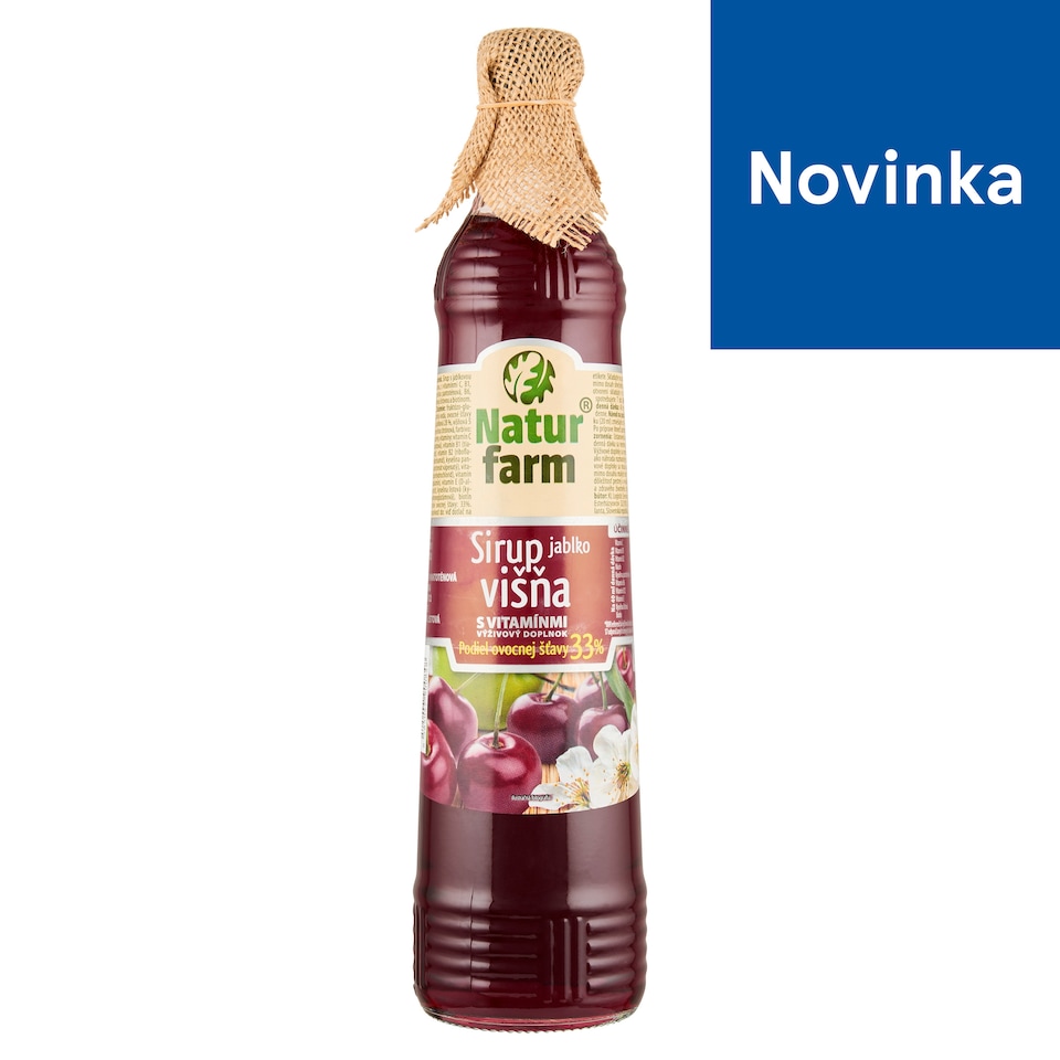 image 1 of Natur Farm Apple-Cherry Syrup with Vitamins 0.7 L