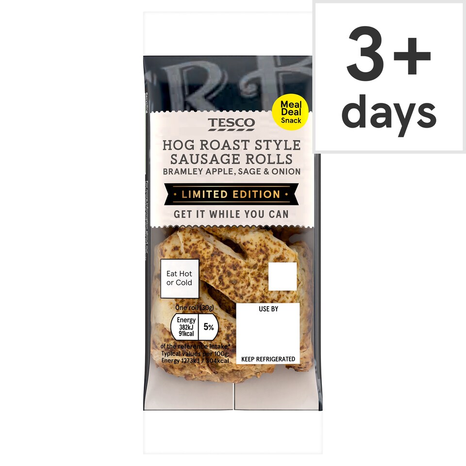 Tesco Hog Roast Style Sausage Rolls 60g