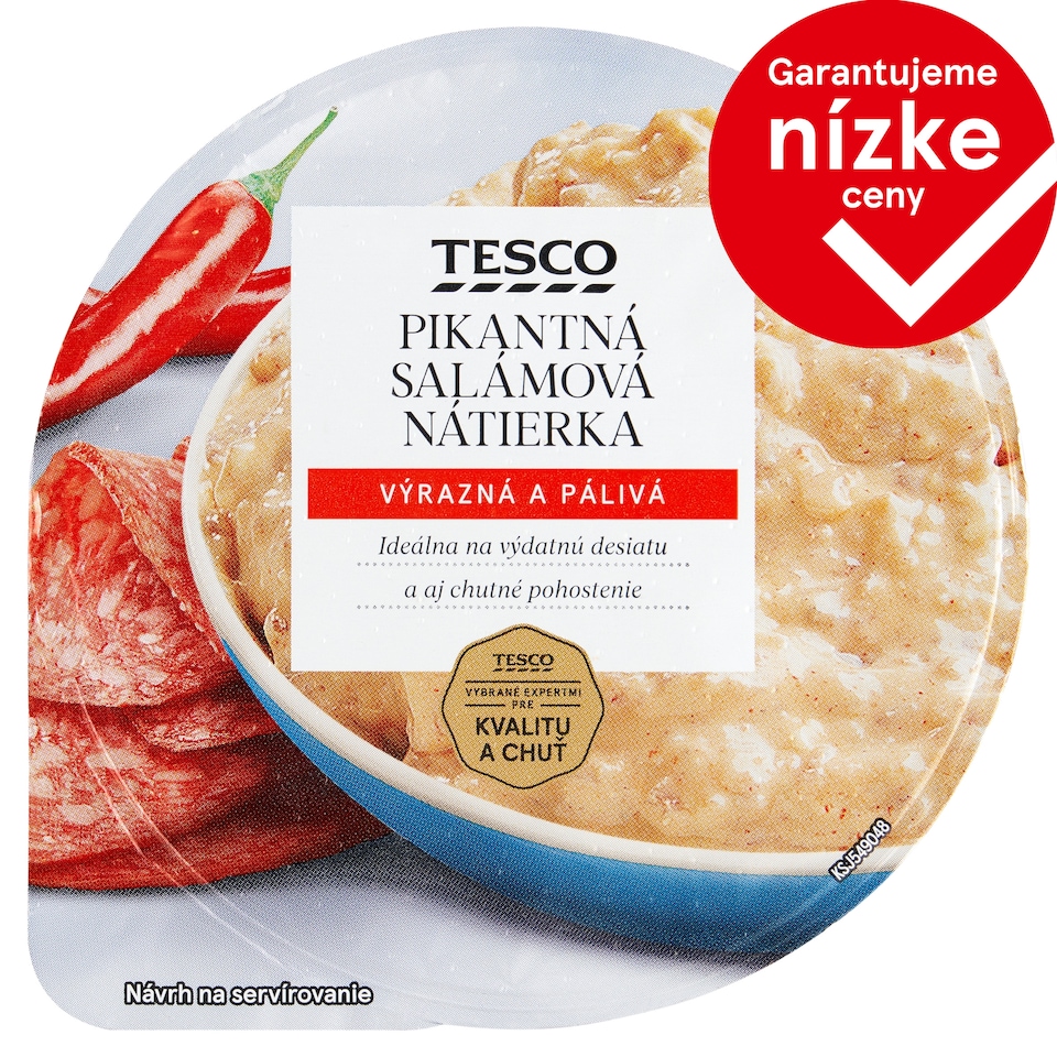 Tesco Pikantná salámová nátierka 135 g