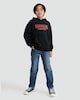 image 3 of Stranger Things Cotton Rich Hoodie in Black