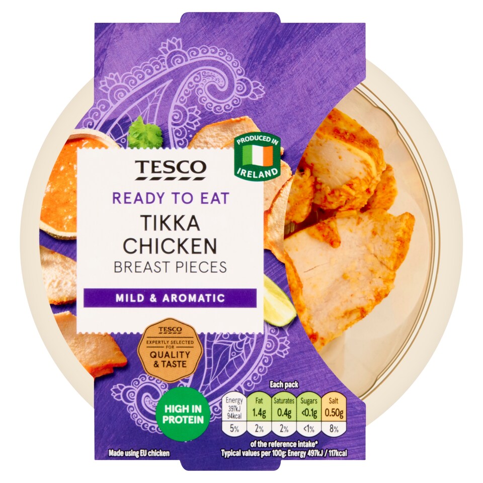 Tesco Tikka Chicken Breast pieces 80g
