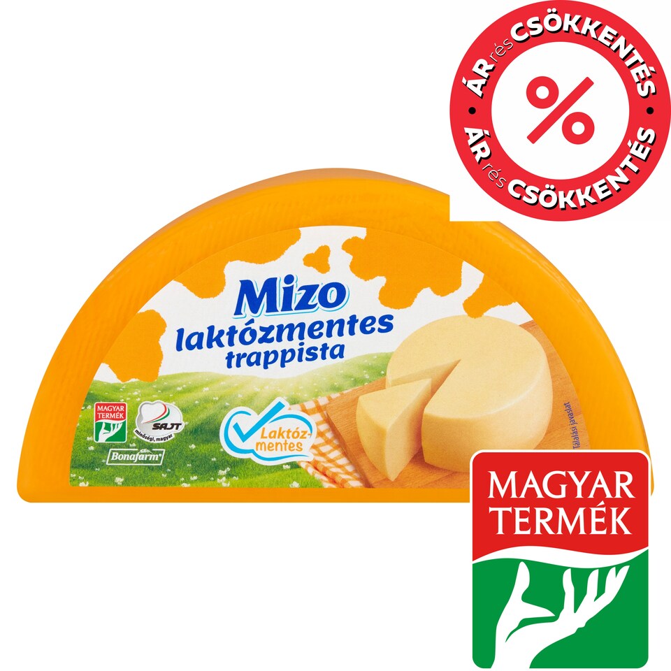 Mizo laktózmentes trappista sajt 700 g