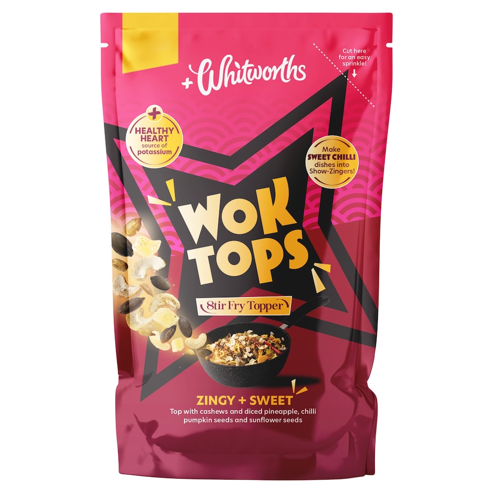 Whitworths Wok Tops Zingy + Sweet Topper 100G