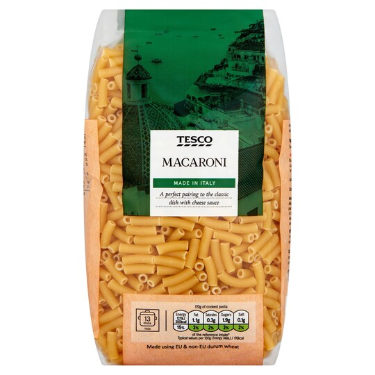 Tesco Macaroni Pasta 1Kg Tesco Groceries