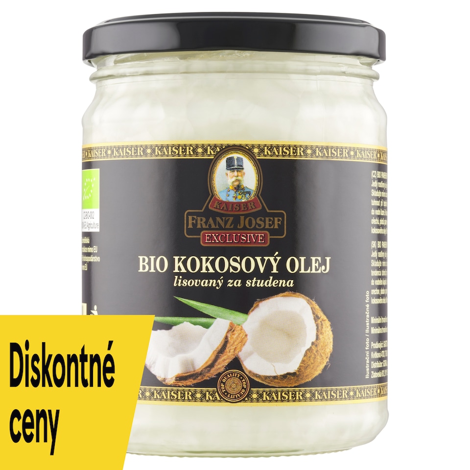 obrázok 1 z Franz Josef Kaiser Exclusive Bio kokosový olej lisovaný za studena 500 ml