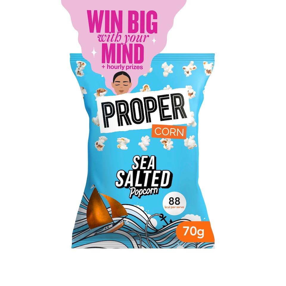 image 1 of Proper Sea Salted Popcorn 70g