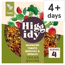 Higgidy Roasted Tomato, Broccoli and Spinach Quiche 380G