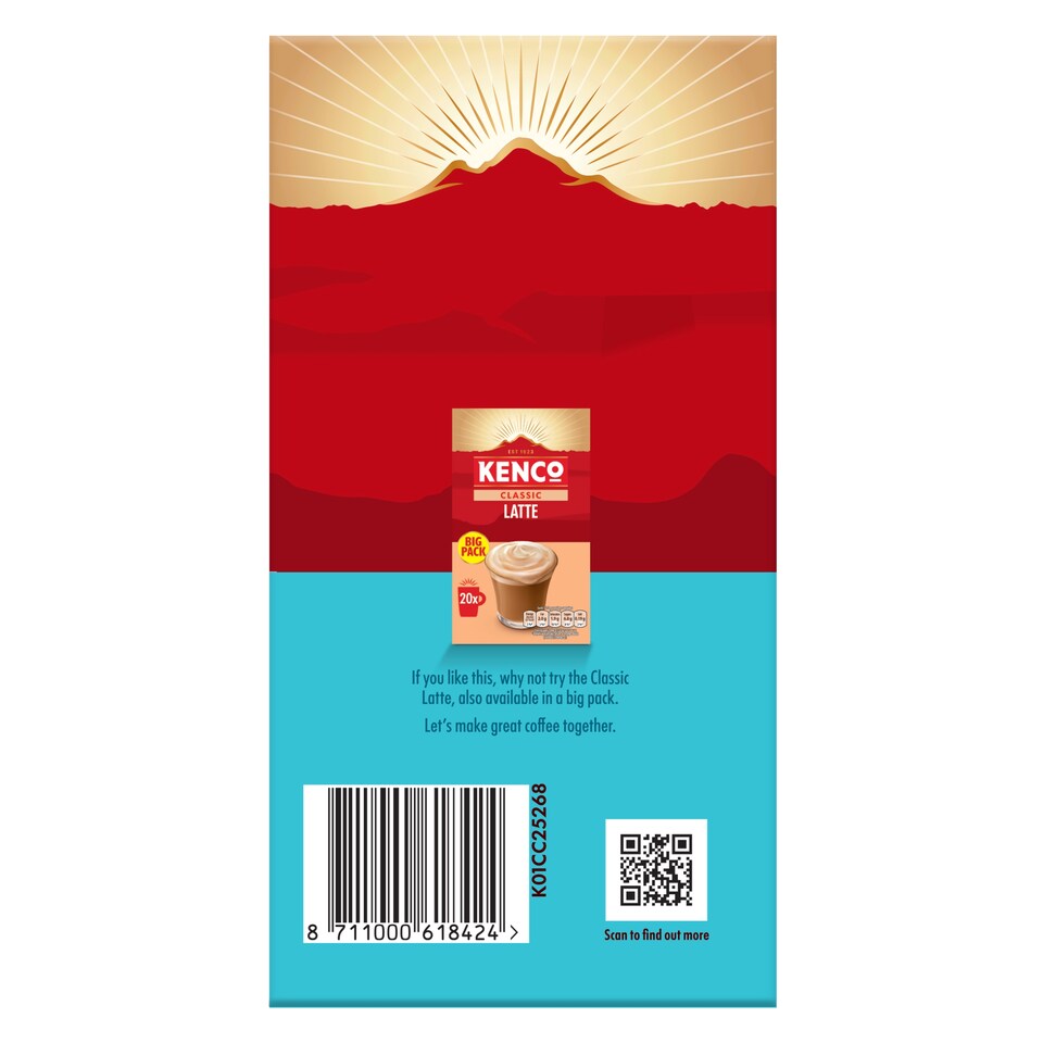 image 1 of KENCO ICED HOT SALTED CARAMEL LATTE 20 SACHETS 406G.