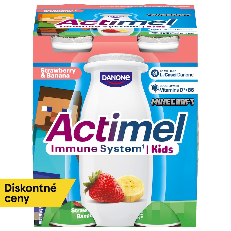 ACTIMEL Kids Strawberry - Banana 4x100g