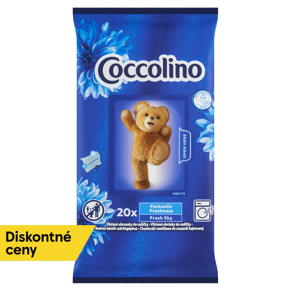 obrázok 1 z Coccolino vlhčené obrúsky do sušičky 20 ks