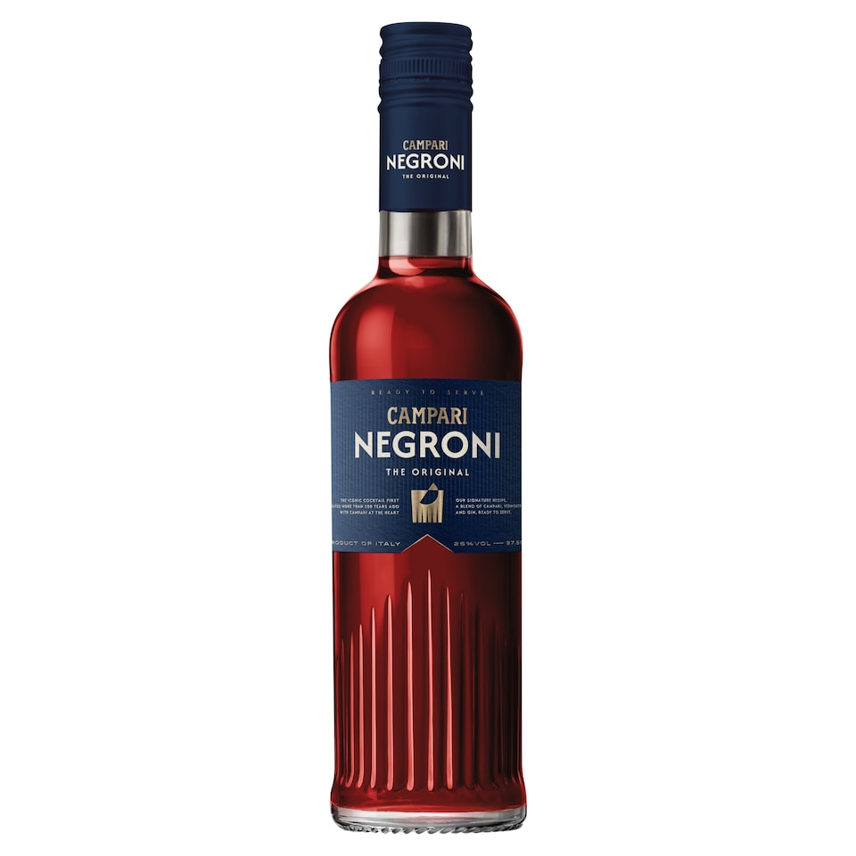 Campari Negroni The Original Ready to Serve Cocktail Campari, Vermouth & Gin 50cl