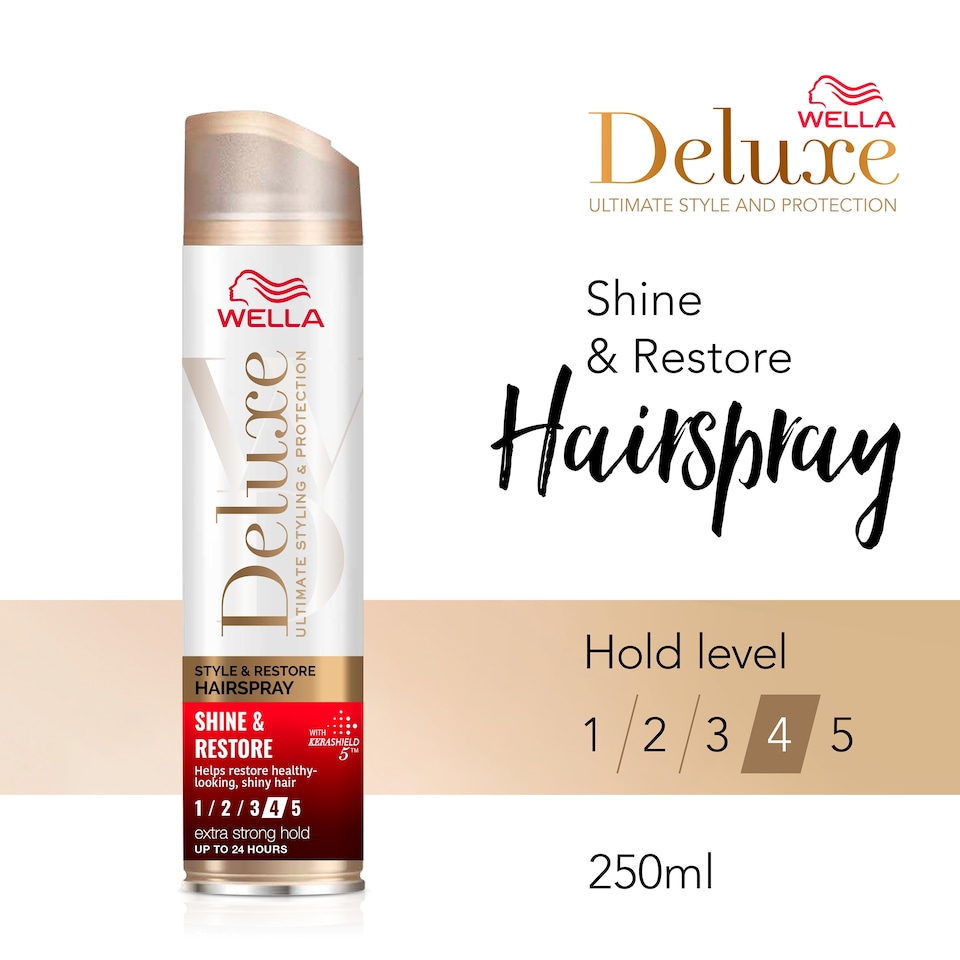 image 1 of Wella Deluxe Style & Restore Hairspray 250Ml