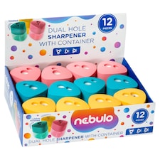 Nebulo Sharpener with Two-Holes and Container