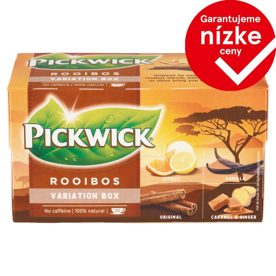 obrázok 1 z Pickwick Výber bylinných čajov rooibos 20 x 1,5 g (30 g)