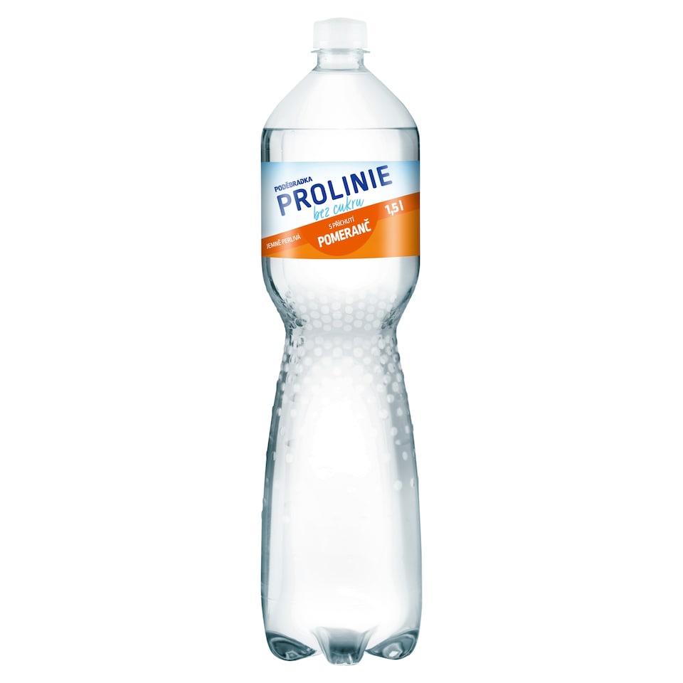 Poděbradka Prolinie Jemně perlivá pomeranč 1,5l