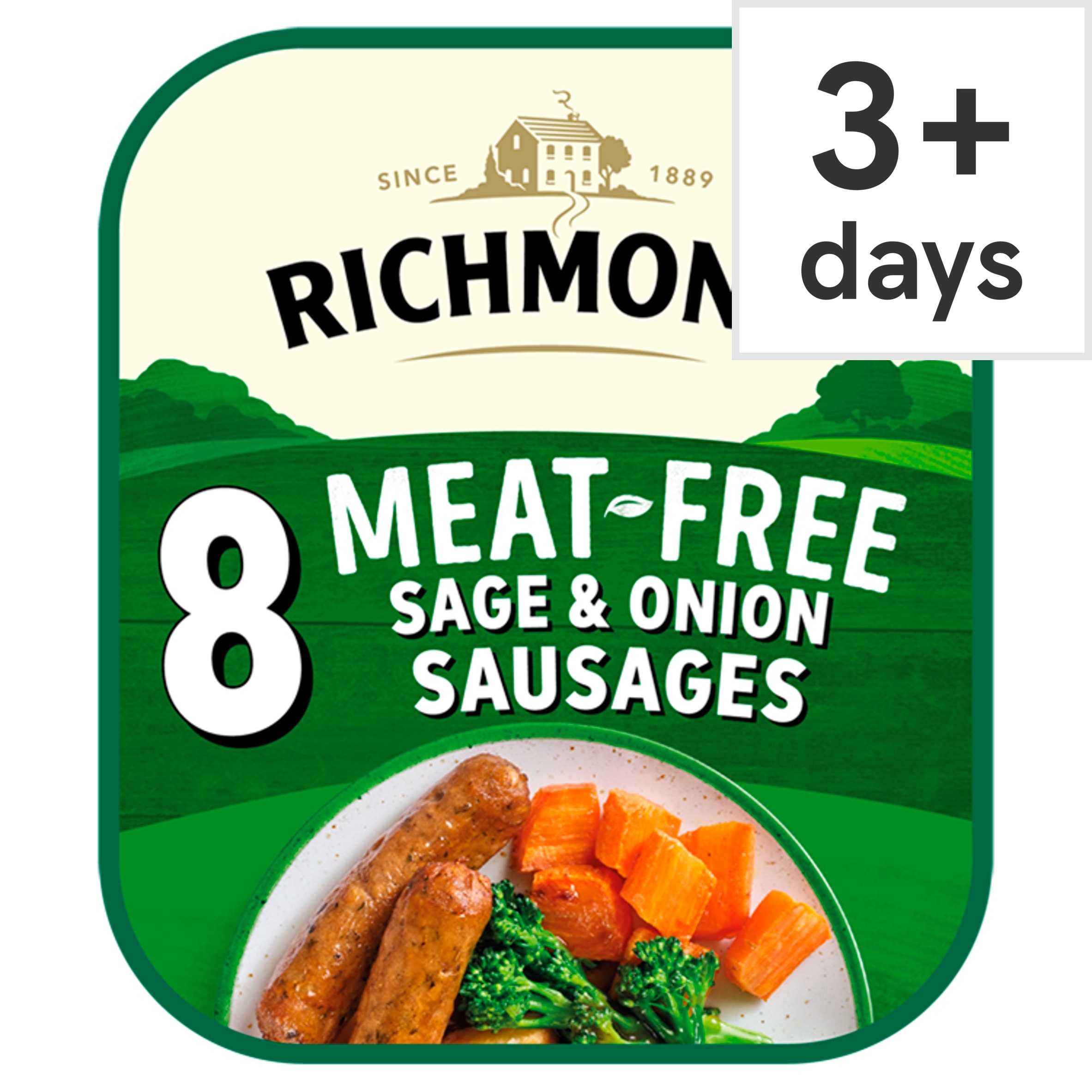 Richmond Meat-Free Sage & Onion Sausages 8 Pack 304g