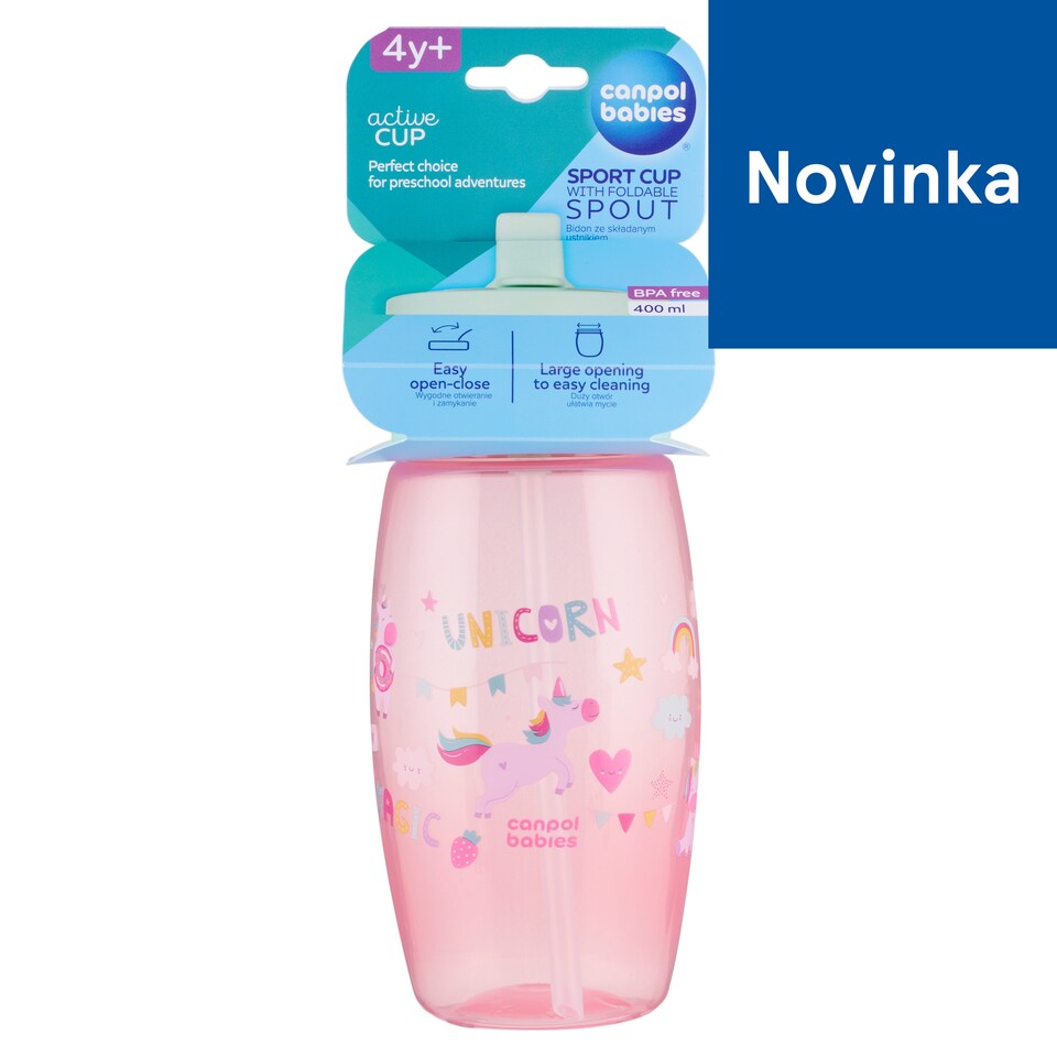 Canpol babies Športový pohár so sklopným náustkom 400 ml