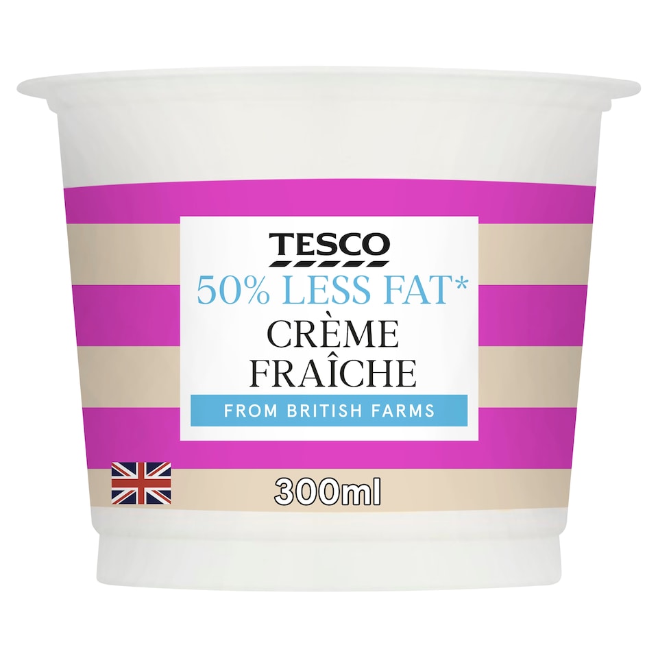 Tesco 50% Less Fat Creme Fraiche 300Ml