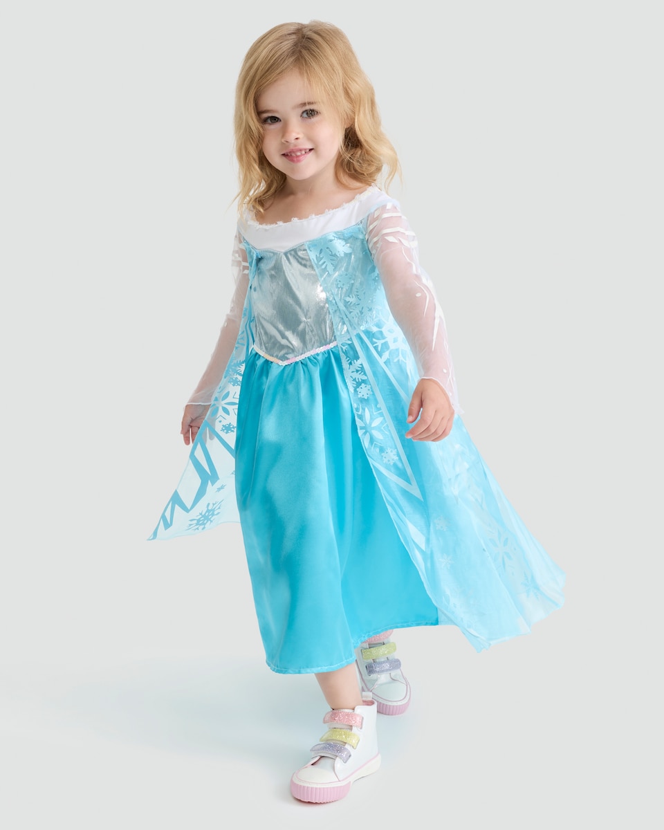 image 1 of Disney Frozen Elsa Fancy Dress Costume in Blue