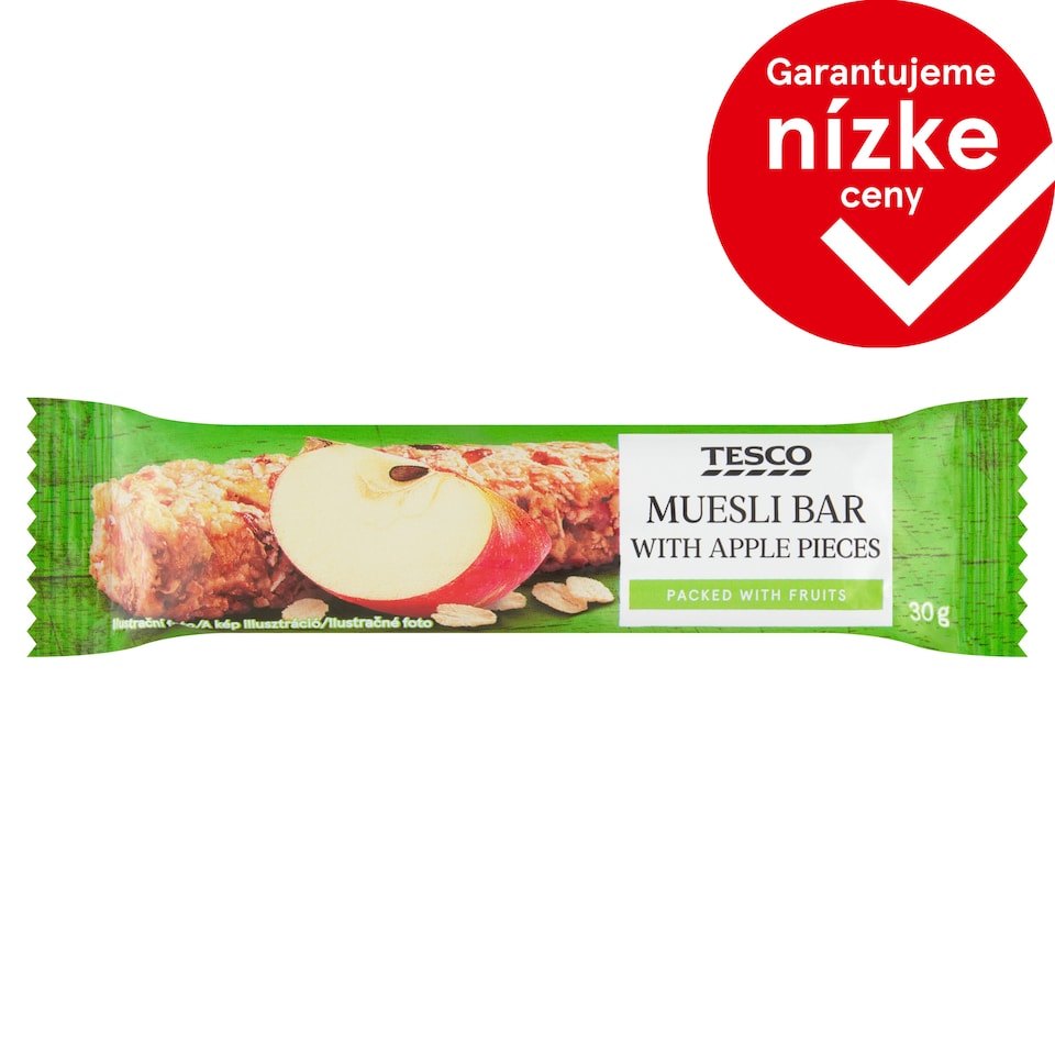 Tesco Muesli Bar with Apple Pieces 30 g