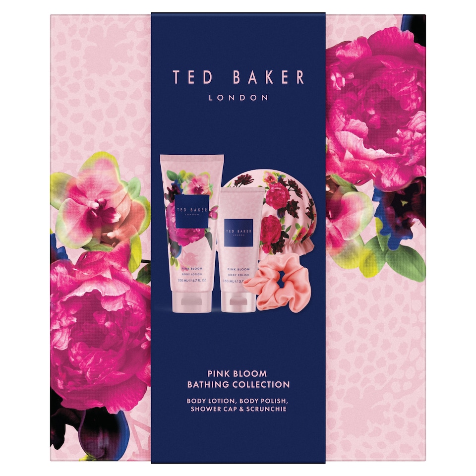 image 1 of Ted Baker Fusion Pink Bloom Bathing Collection Gift Set. 