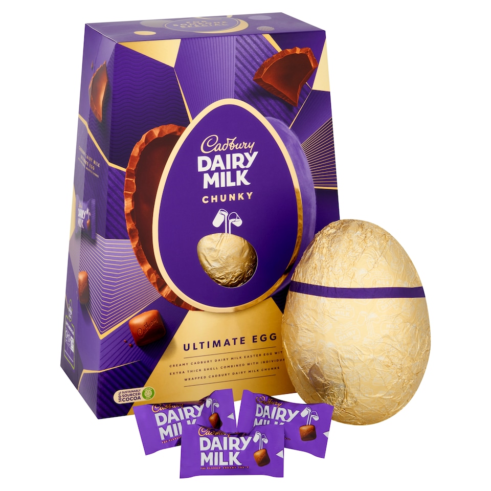 image 1 of Cadbury Dairy Milk Chunky Ultimate Chocolate Easter Egg 400g