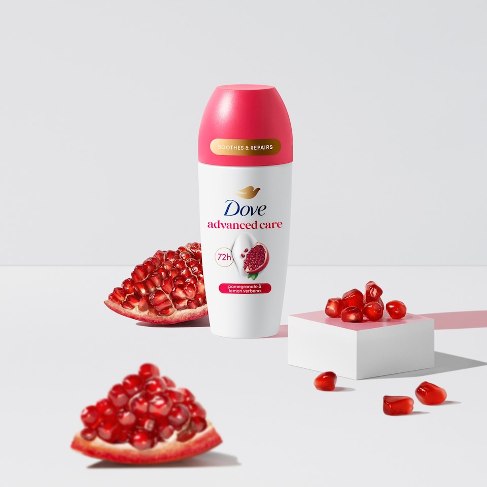 image 1 of Dove Women Go Fresh Pomegranate 72h Advanced Care Roll-On Antiperspirant Deodorant 50ml