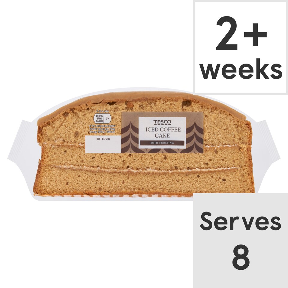 Tesco Iced Coffee Madeira Cake with Buttercream