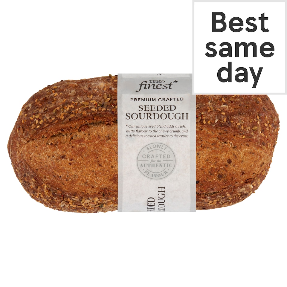image 1 of Tesco Finest Seeded Sourdough Loaf 800g