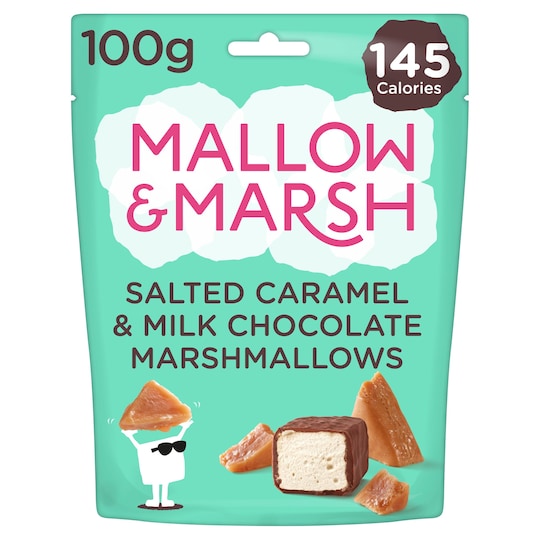 Mallow & Marsh Salted Caramel Marshmallows 100G Tesco Groceries