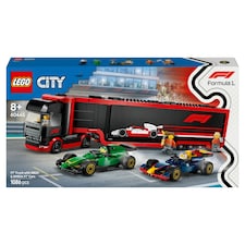 LEGO City 60445 F1-es kamion, RB20 és AMR24 F1-es autókkal