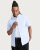 image 2 of F&F Pure Cotton Striped Short Sleeved Shirt in Blue