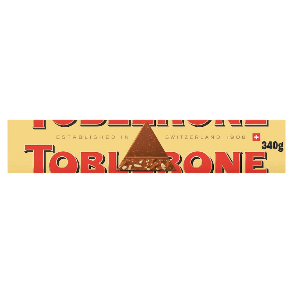 Toblerone Mléčná čokoláda s medovo-mandlovým nugátem 340g