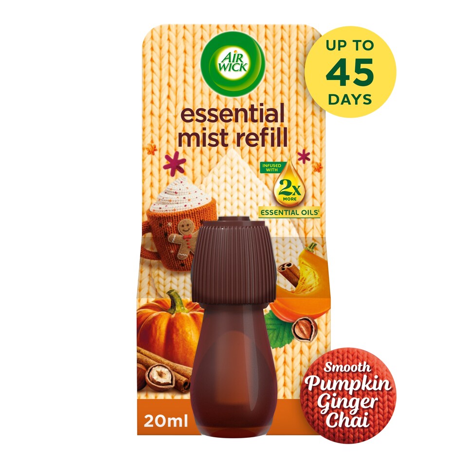 Air Wick Pumpkin Spice & Everything Nice Essential Mist Diffuser Single Refill 20ml