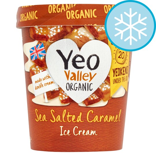Yeo Valley Salted Caramel Ice Cream 500ml Tesco Groceries