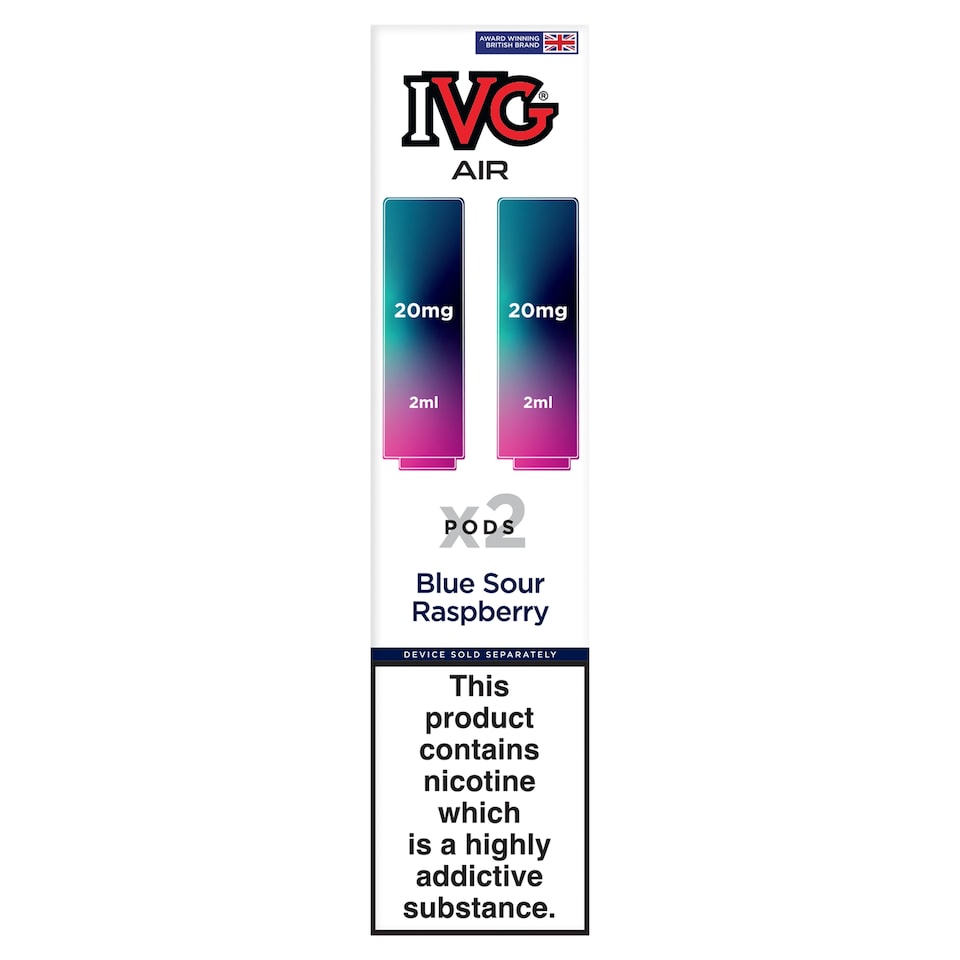 IVG Air Blue Sour Raspberry Pro Pods 20mg 2x2ml 