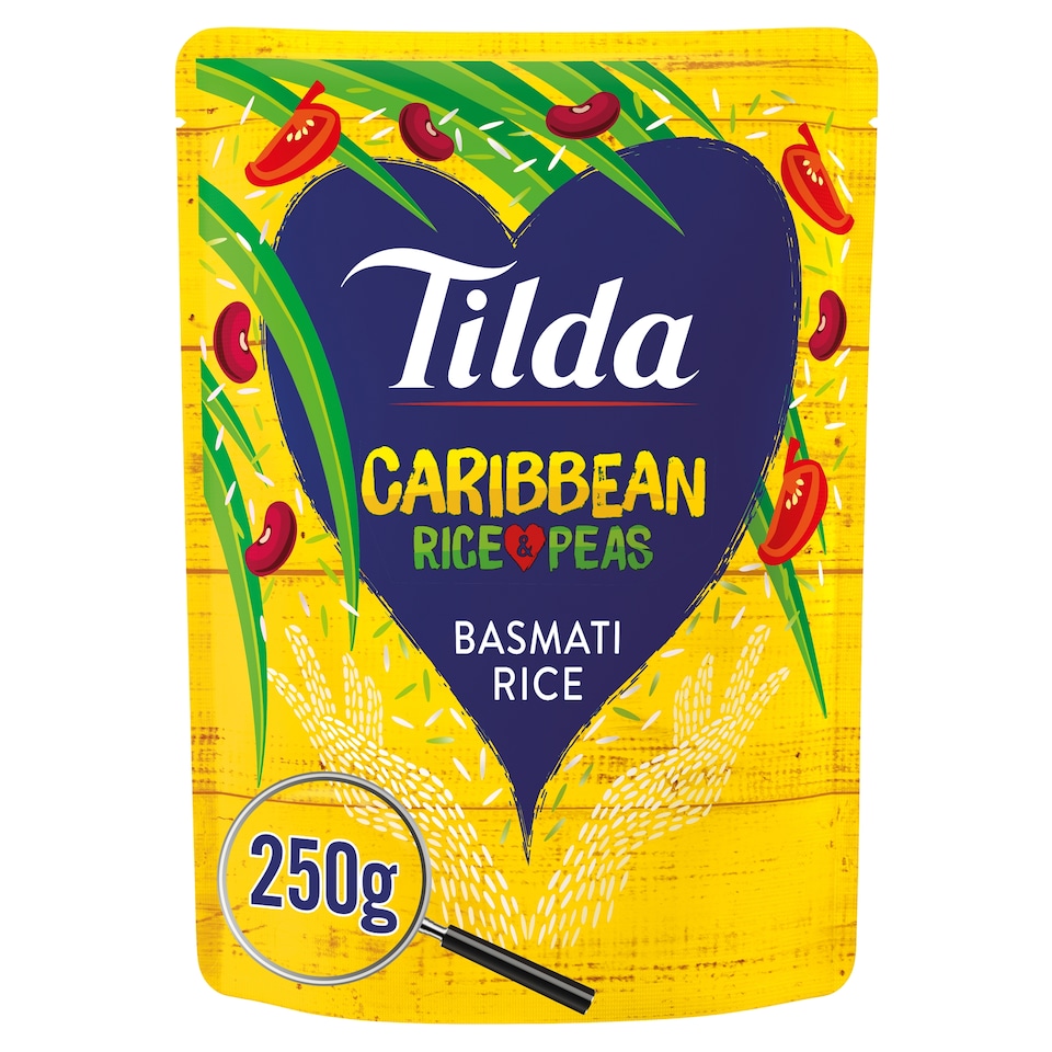 image 1 of Tilda Caribbean Rice & Peas Basmati Rice 250g
