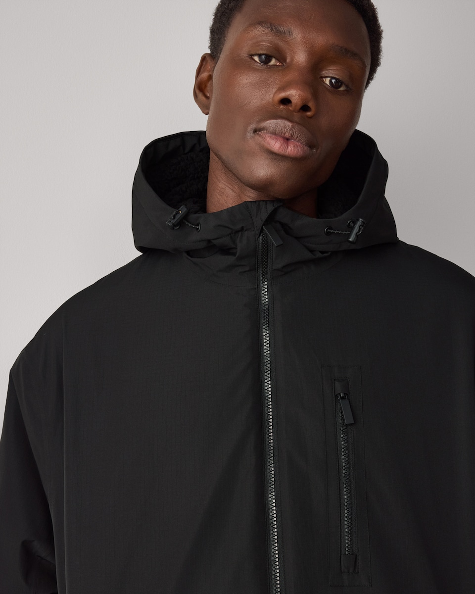 image 1 of F&F Active EVERYWEATHER Waterproof All Weather Robe in Black
