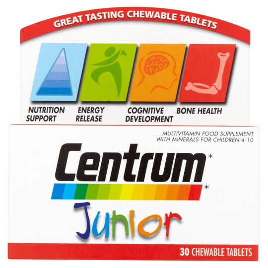 Centrum Multivitamin Junior 30 Tablets Tesco Groceries