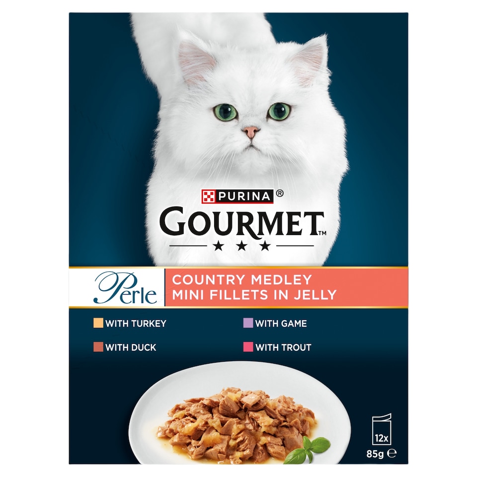 image 1 of GOURMET Perle Country Medley in Jelly Wet Cat Food 12x85g