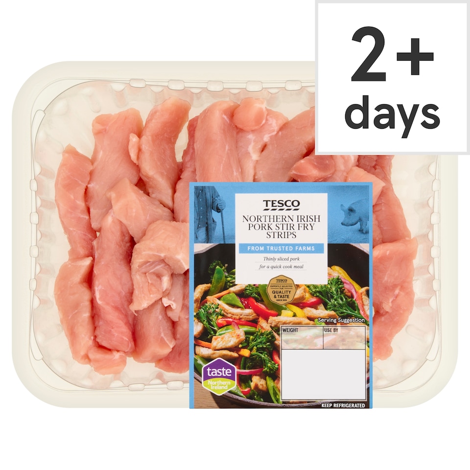 Tesco Northern Irish Pork Stir Fry Strips 250g
