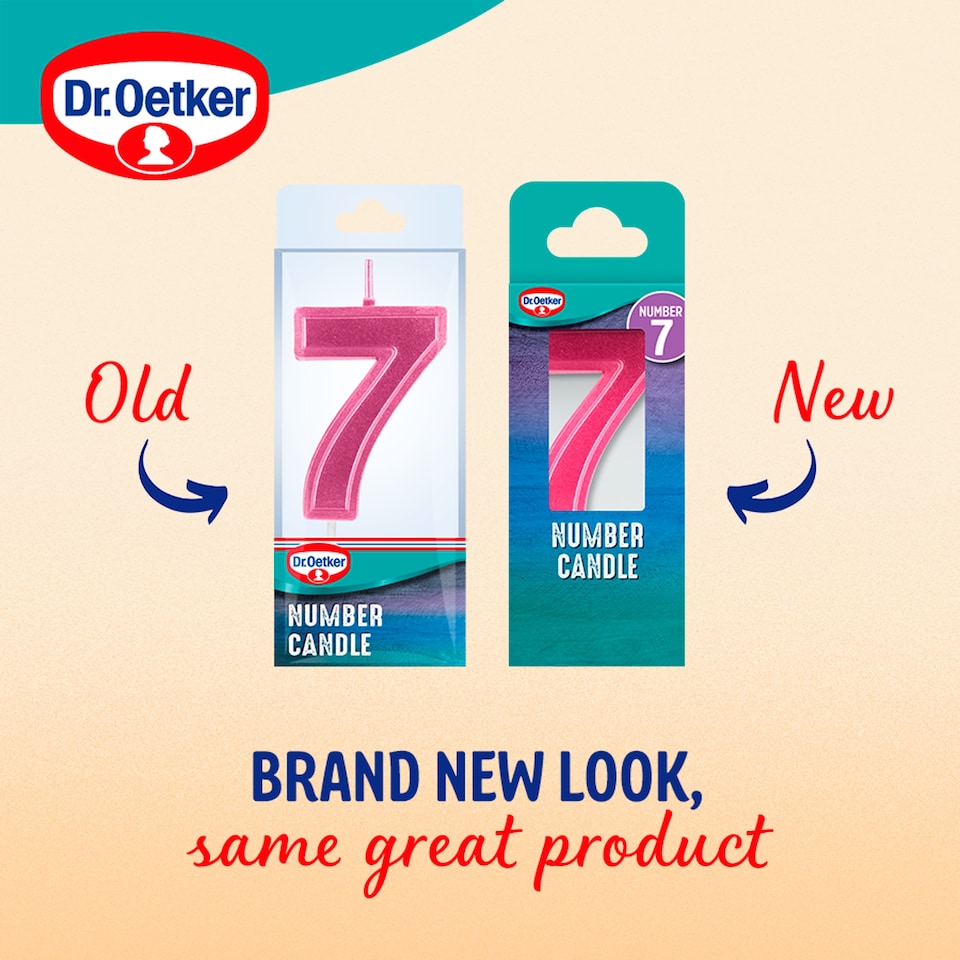 image 1 of Dr. Oetker Number 7 Candle