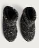 image 2 of F&F Fleece Textured Boot Slippers in Multi Black