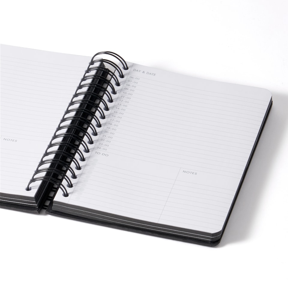 image 1 of Paperchase ReKrafted A5 Black Planner