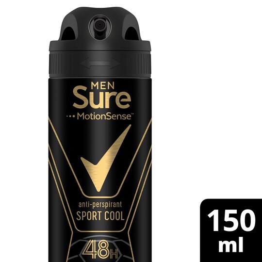 Sure Men Sport Cool Antiperspirant Deodorant 150Ml Tesco Groceries