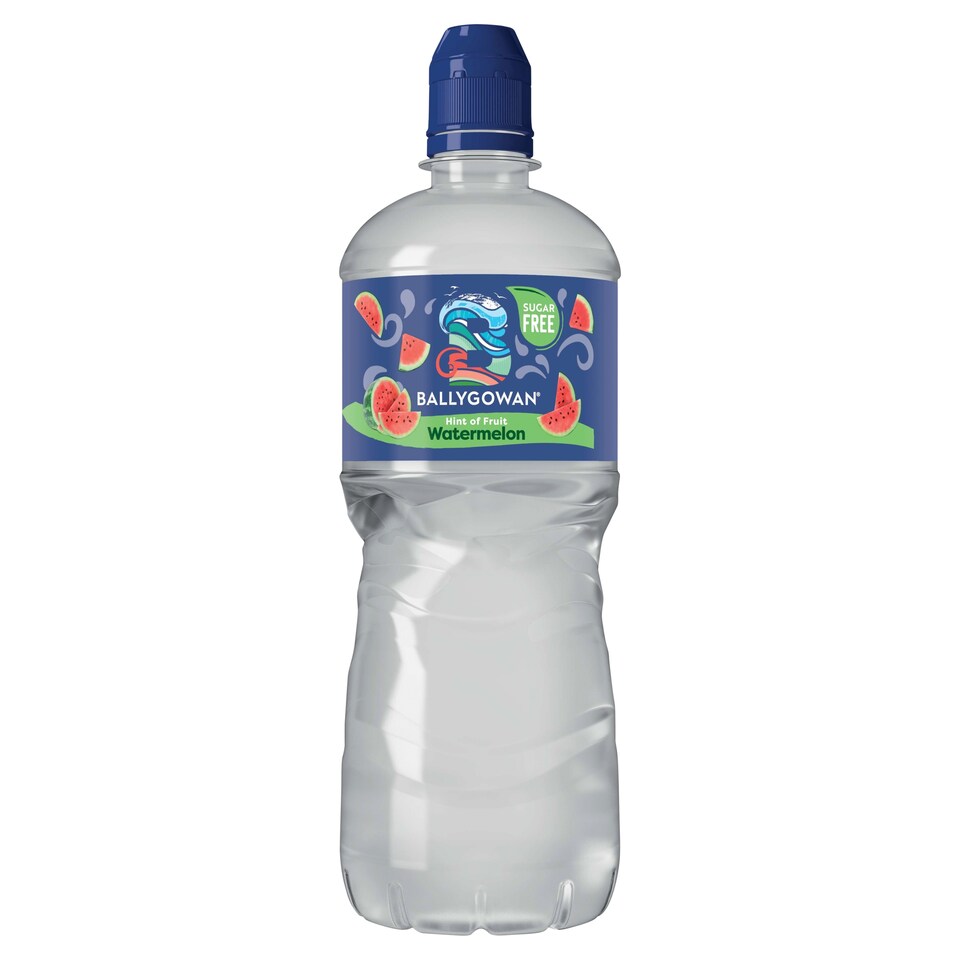 Ballygowan Hint of Fruit Watermelon Flavoured Sugar Free Still Natural Mineral Water Drink 750ml