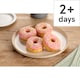 image 1 of Tesco Pink Iced Ring Doughnut 4 Pack