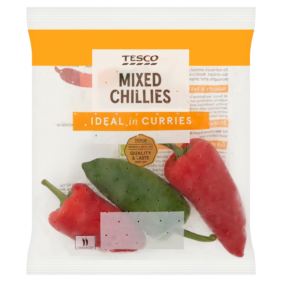 image 1 of Tesco Mixed Chillies 65G