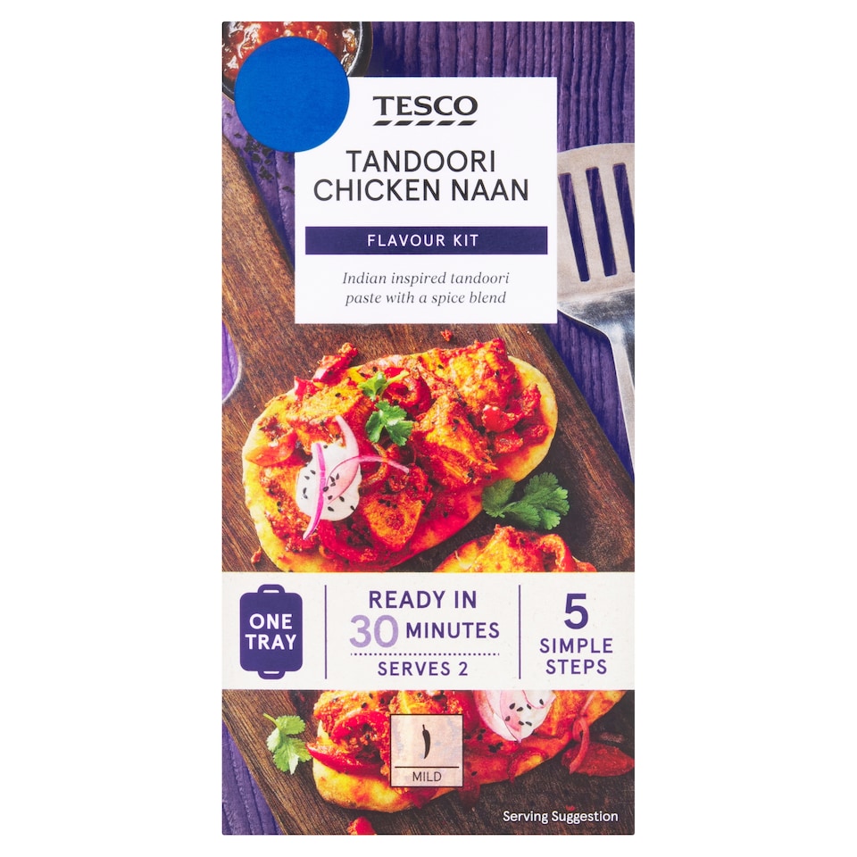 Tesco Tandoori Chicken Naan Flavour Kit 37g